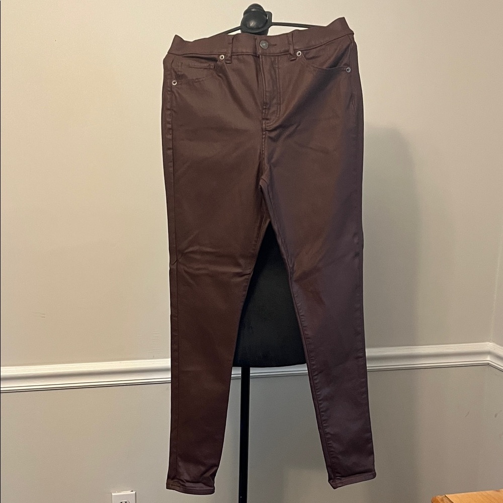 Express Dark Brown Skinny Jeans